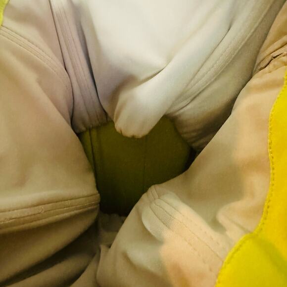 HALSTON Yellow Lil Crepe Strapless Overlay Side Zipper Jumpsuit Dress Size 2 - Picture 11 of 16